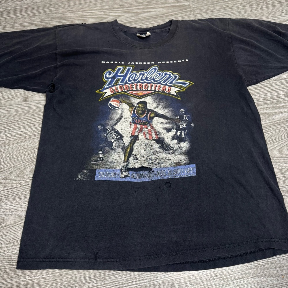 Vintage 1998 Harlem Globetrotters City Tour T-Shirt Sz XL Faded Distressed Mens